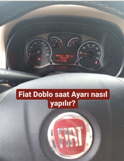 Doblo saat ayarı nasıl yapılır